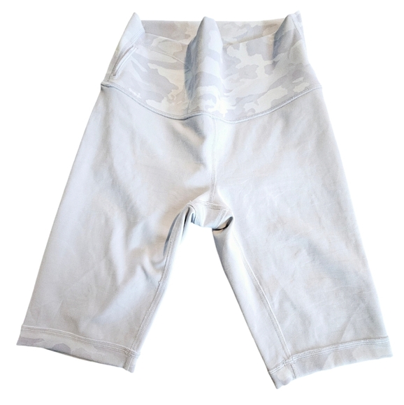 Lululemon Wunder Under Shorts 10" Ribbed Incognito Camo Jacquard Alpine White 6 - Picture 5 of 15